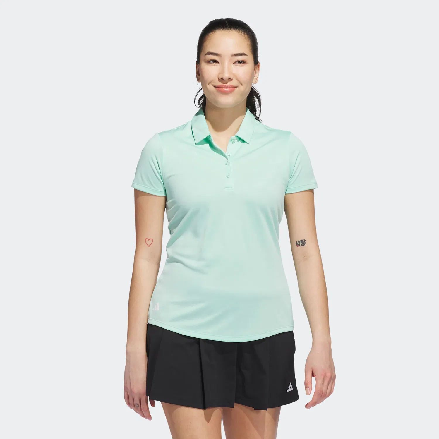 Женское поло из легкого пике с коротким рукавом Adidas Performance, Clear Mint