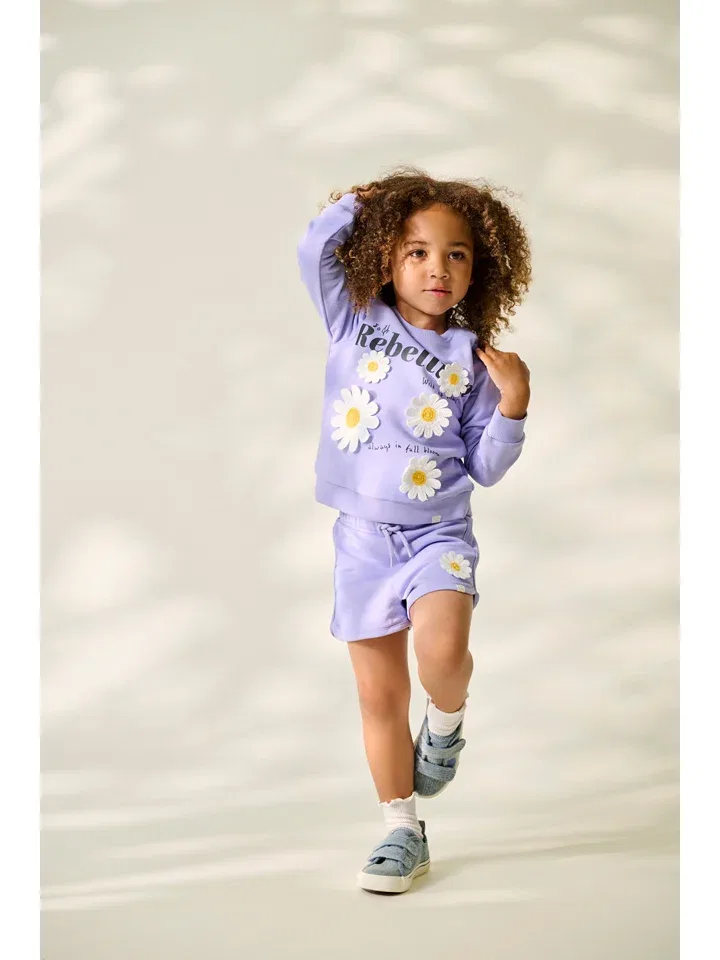 Шорты из футера с принтом Ginnie Kids Only, фиолетовый — фото 4