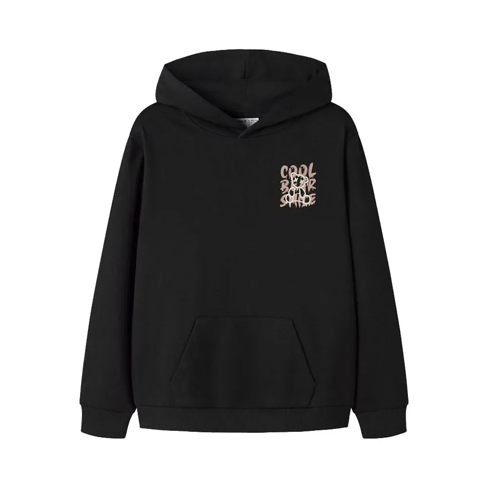Детский худи для мальчиков с капюшоном Kemuel Name it, Black