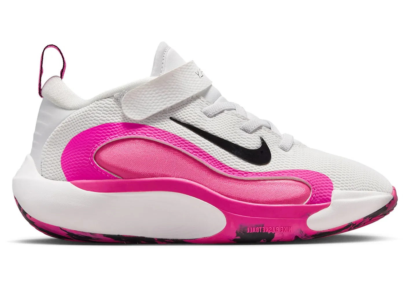 Детские кроссовки спортивные Nike IsoFly Nike, Platinum Tint/Laser Fuchsia/Pink Glow/Black