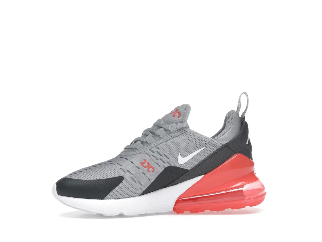 Детские кроссовки Lifestyle с амортизацией Nike Air Max 270, Wolf Grey/Anthracite/Bright Crimson/White — фото 3