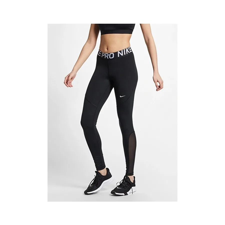 Спортивные леггинсы с сетчатыми вставками Nike Pro, Черный