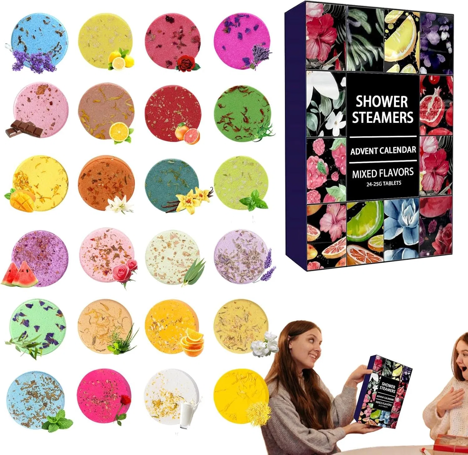 Набор бомб для ванны Адвент-календарь 2024, Hugsweet, 1 шт, Colourful 2