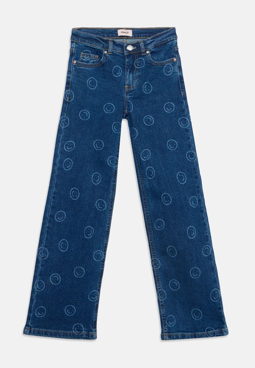 Kogjuicy smiley - джинсы свободного кроя Only Girls, Medium Blue Denim — фото 3