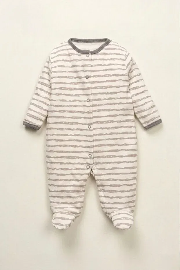 Детский комплект боди и пинеток из 3 предметов с принтом Cute Friends Pattern Mielco, Multicolor — фото 3