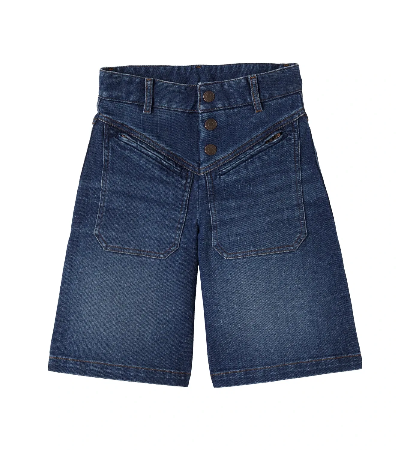 Шорты-бермуды джинсовые Chloé Kids, синий