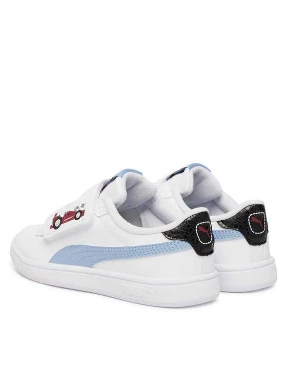 Кроссовки Puma Smash 3.0 Racing Crew V Puma, белый — фото 3
