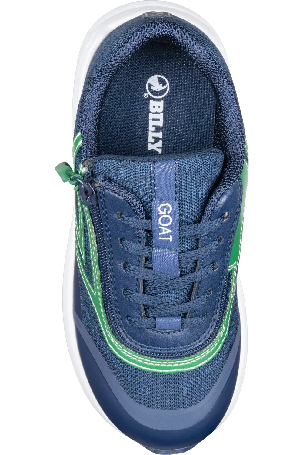 Кроссовки детские на молнии Billy Goat BILLY Footwear, темно-синий/зеленый — фото 4