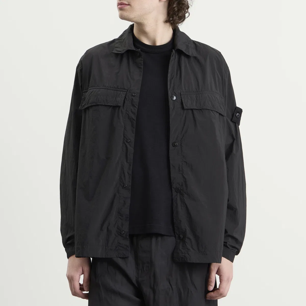 Куртка-рубашка Ghost Smerigliato Stone Island, Black — фото 2