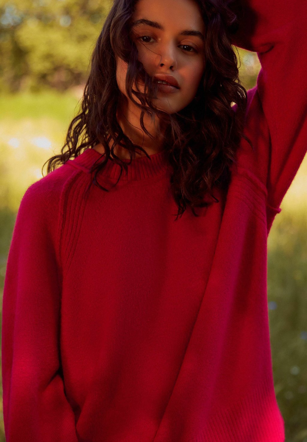 

Джемпер SEAM DETAIL CREW NECK PETITE Next, красный