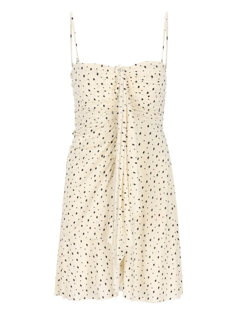 

Мини-платье Gemma в горошек со сборками Isabel Marant, нейтральный