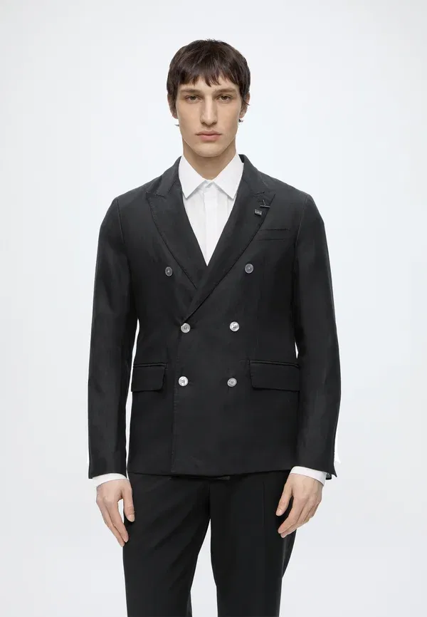 Пиджак из льна Blazer jacket Tommy Hilfiger, черный