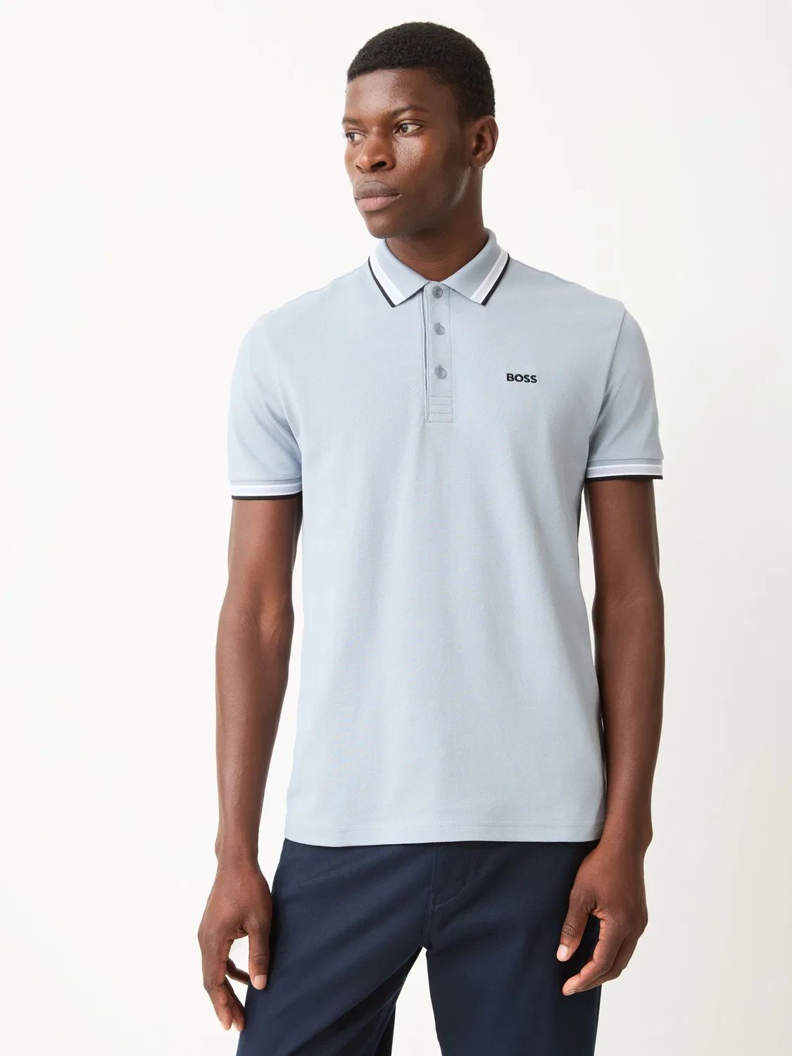 Поло BOSS Paddy Regular Fit, зеленый