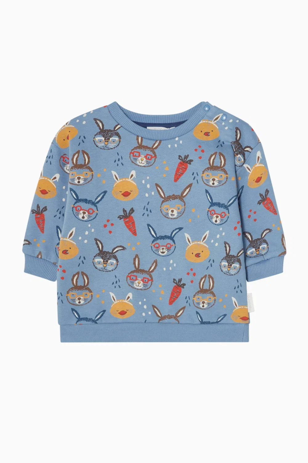 Свитшот с принтом Bunny Friends Purebaby