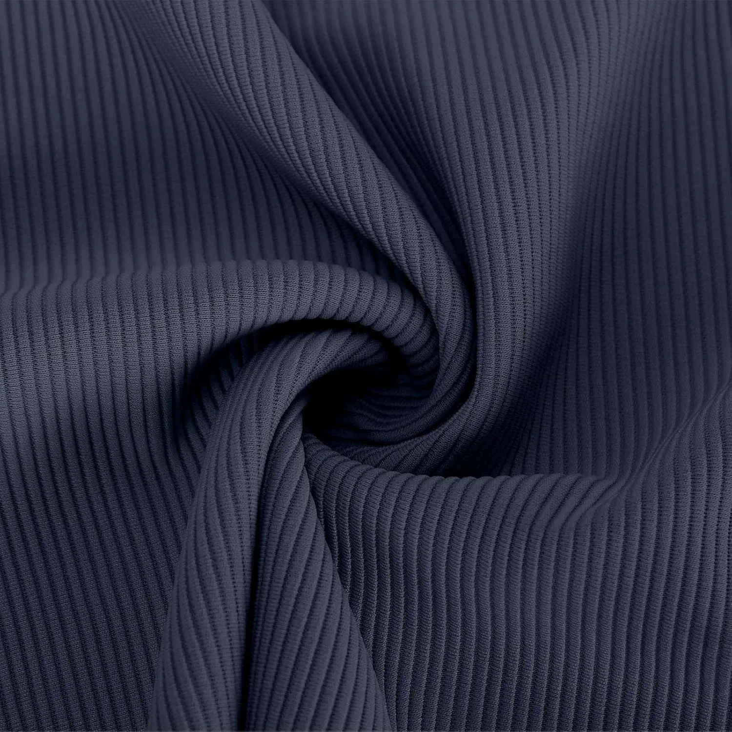 Мужская футболка с длинным рукавом stretch ribbed, Navy — фото 3