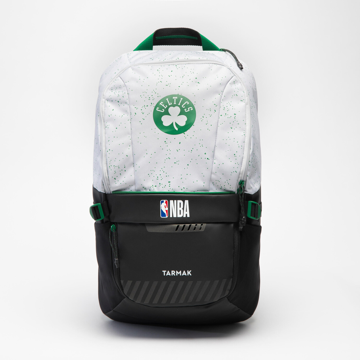 

Баскетбольный рюкзак 25л Boston Celtics - NBA 500 серый TARMAK, жемчужно-серый/лесной зеленый
