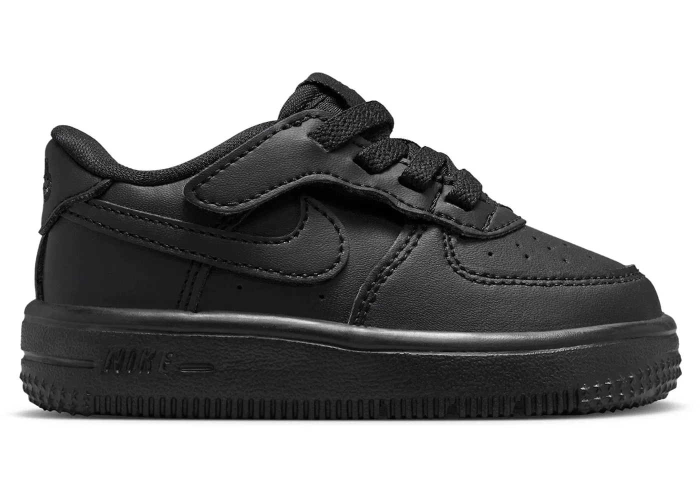 Детские кроссовки с шнуровкой Nike Force 1 Low EasyOn Nike, Black/Black/Black/Black