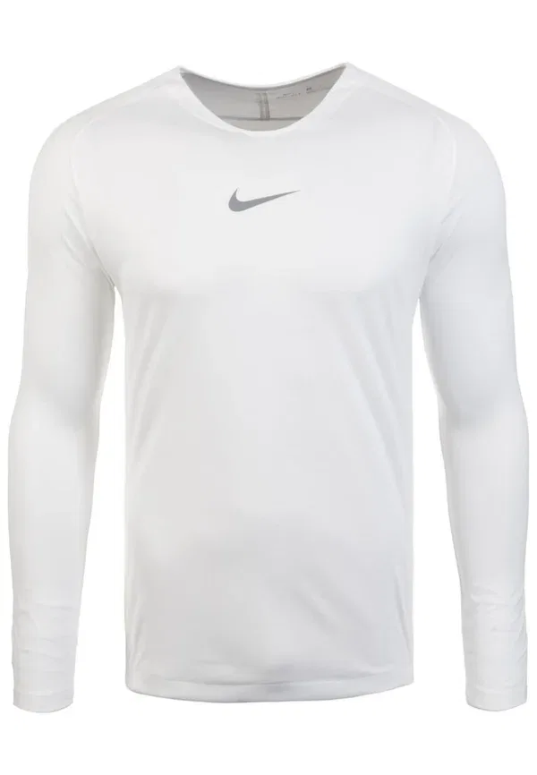 Футболка с длинным рукавом, технология Dri-fit, Dry park first, Nike Performance, белый
