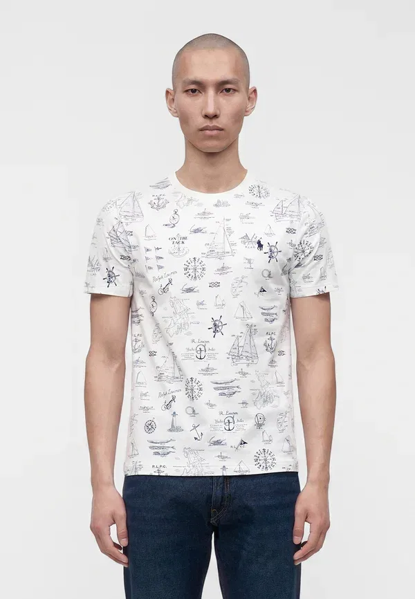 Футболка с принтом Print t-shirt Polo Ralph Lauren, White, белый