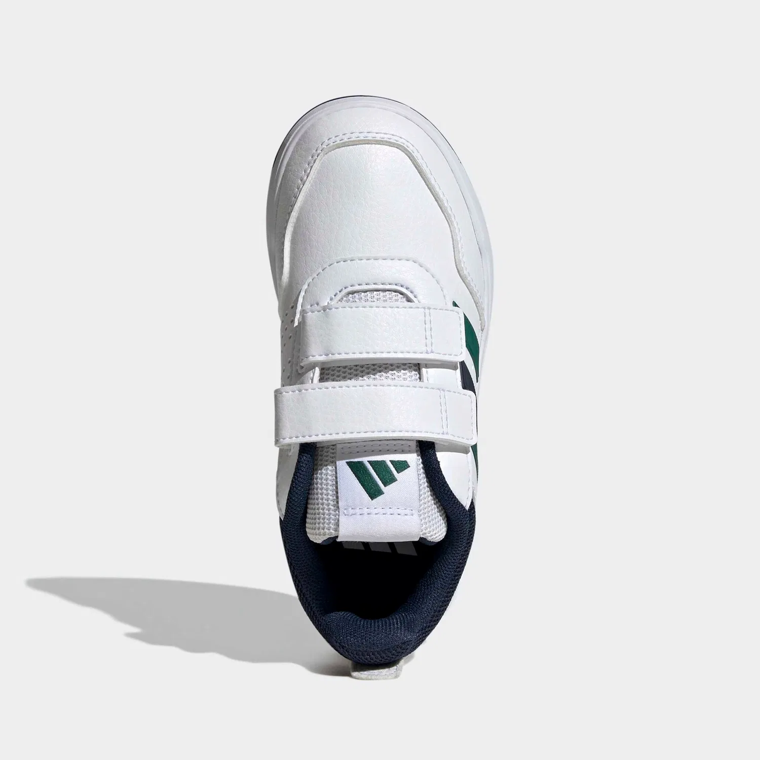 Детские кроссовки с липучками Adidas Sportswear, Cloud White/Collegiate Green/Collegiate Navy — фото 4