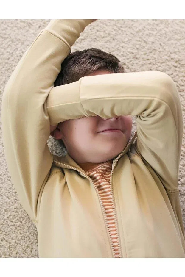 Детские свитшот для мальчиков органический Organickid, Beige — фото 2