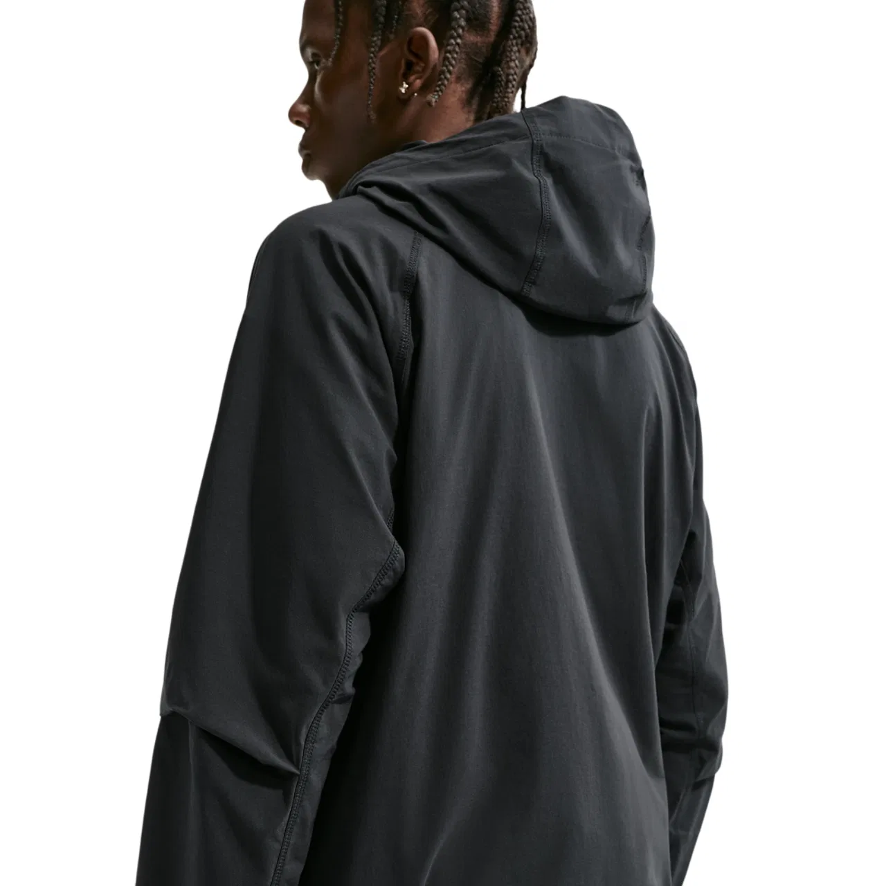 Мужская куртка с капюшоном, из нейлона, Nike Tech Windrunner, Nike, Black Black Black — фото 2