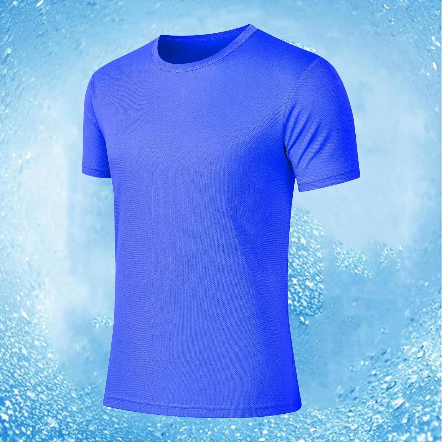 Мужская футболка с круглым вырезом Generic, Blue — фото 2