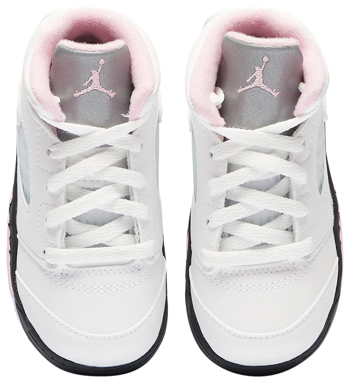 Кроссовки для мальчиков Retro 5 OG Jordan, цвет White/Soft Pink/Black — фото 4
