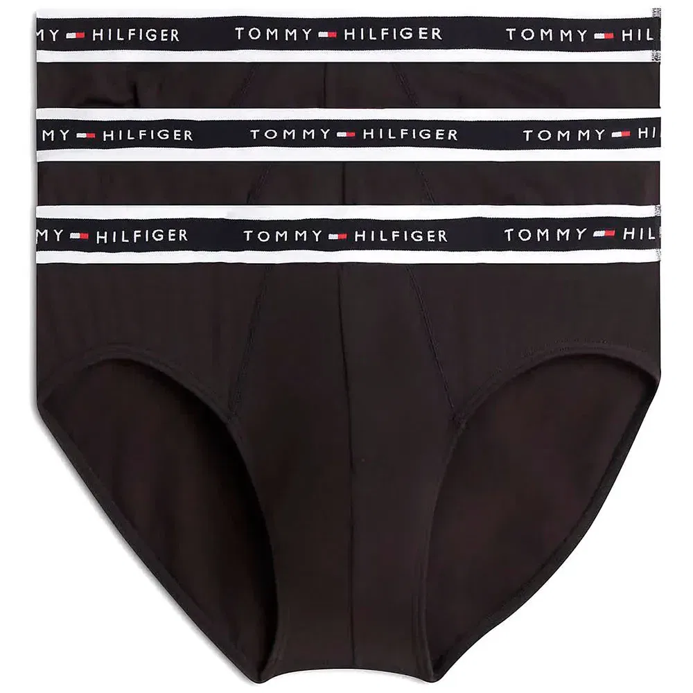 Мужские трусы-слипы из хлопка с эластаном Tommy hilfiger, Black