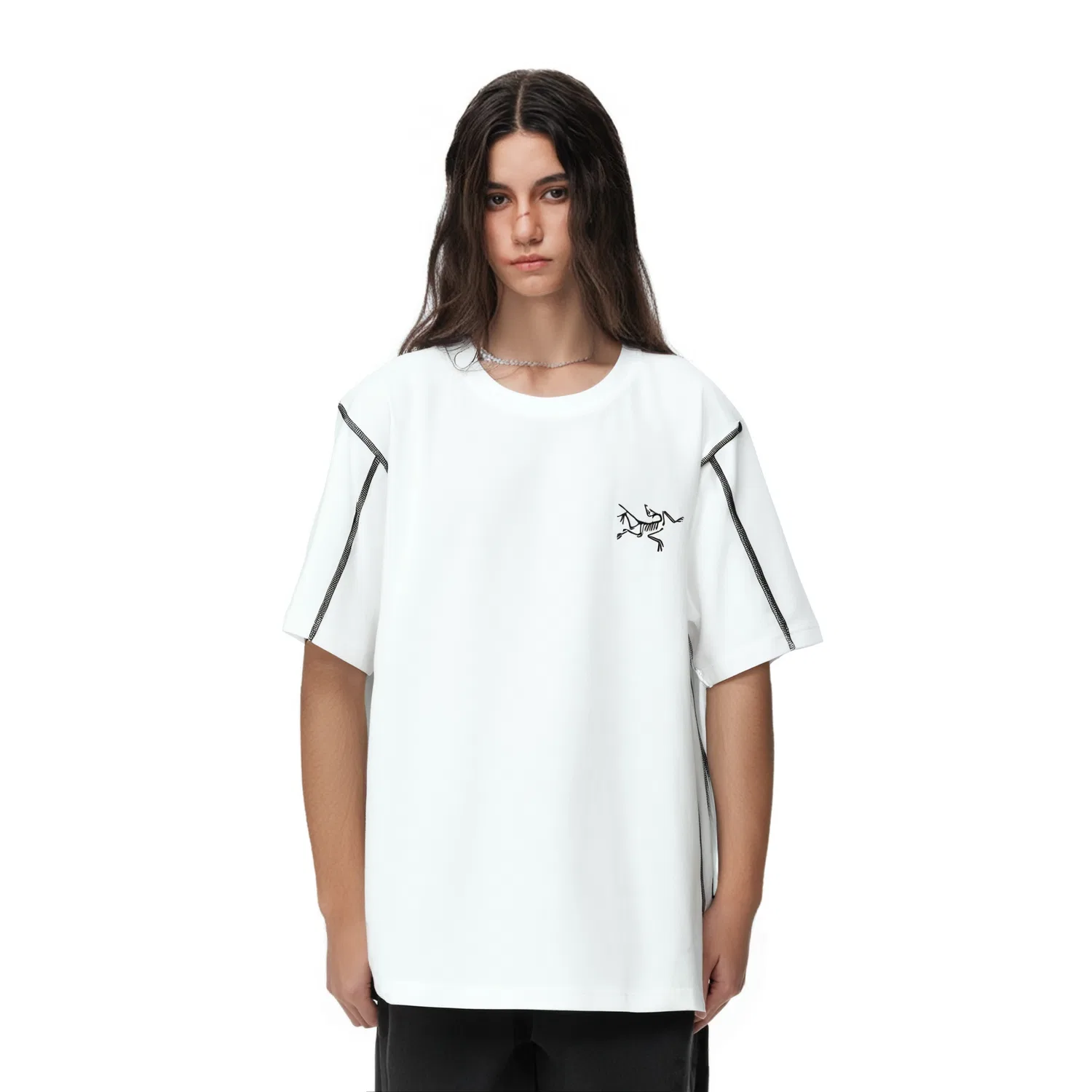 Футболка хлопковая белая Arcteryx, White Light — фото 3