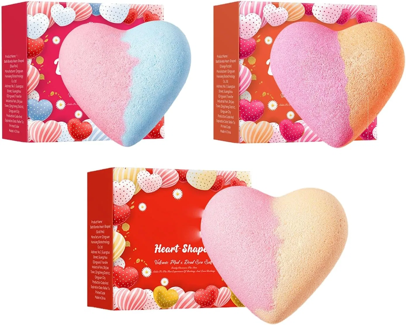 Бомбочки для ванны, Набор из 3, Generisch, 120 г, Pack of 3