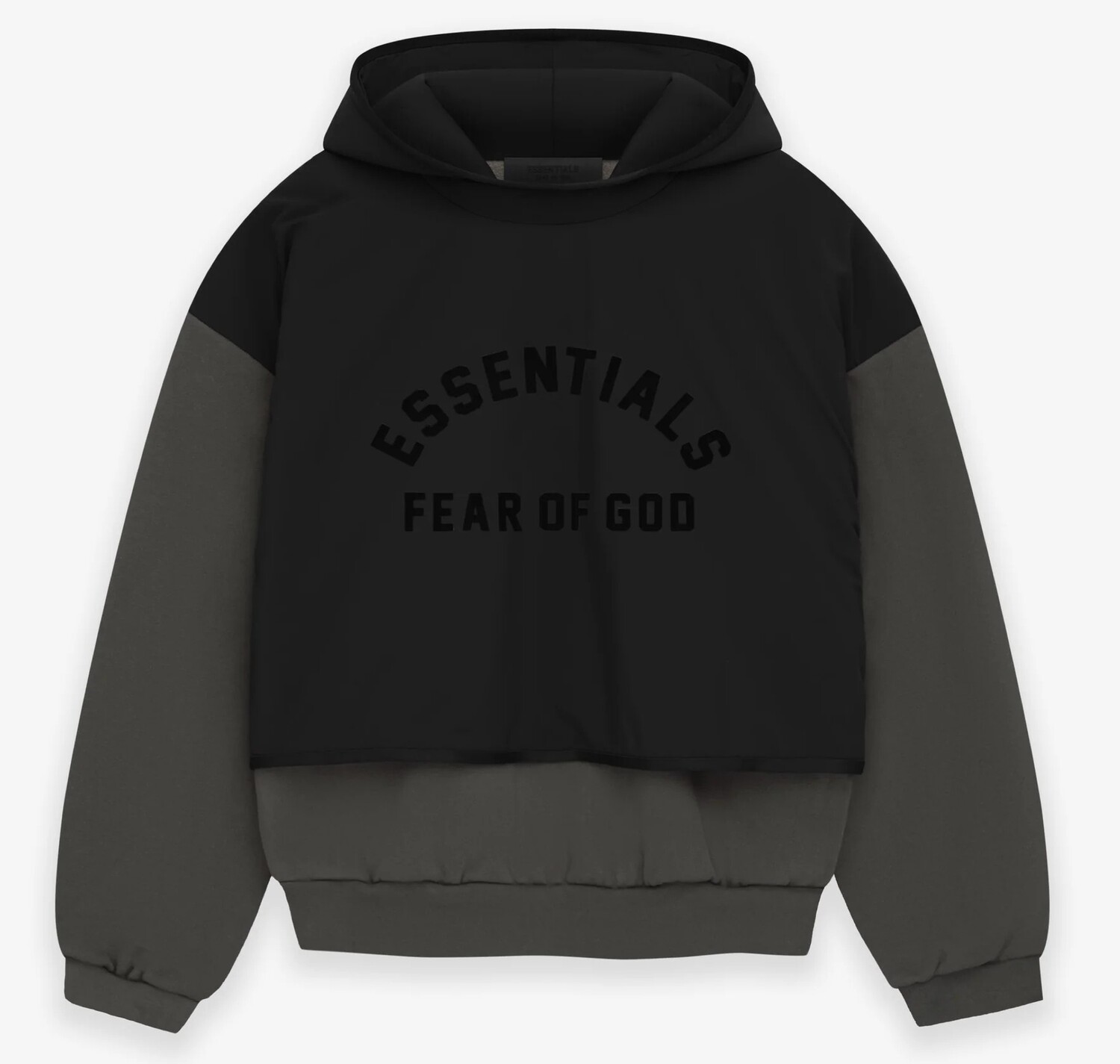

Толстовка Fear of God Essentials Nylon Fleece, серый, черный