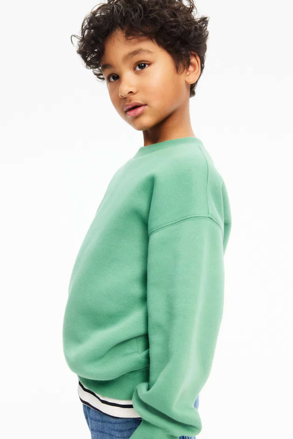 Свободная толстовка с начесом внутри H&M, Grün — фото 3