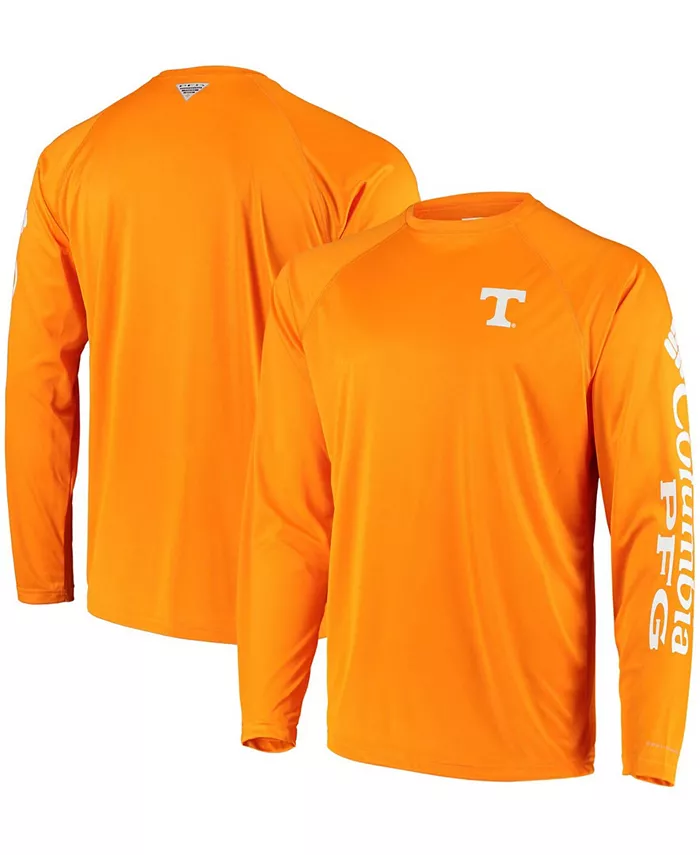

Мужская футболка с длинным рукавом PFG Tennessee Orange Tennessee Volunteers Terminal Tackle Omni-Shade Columbia
