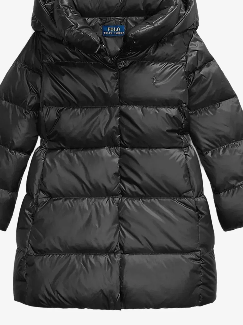 Утепленная куртка с капюшоном POLO RALPH LAUREN KIDS, черный — фото 3