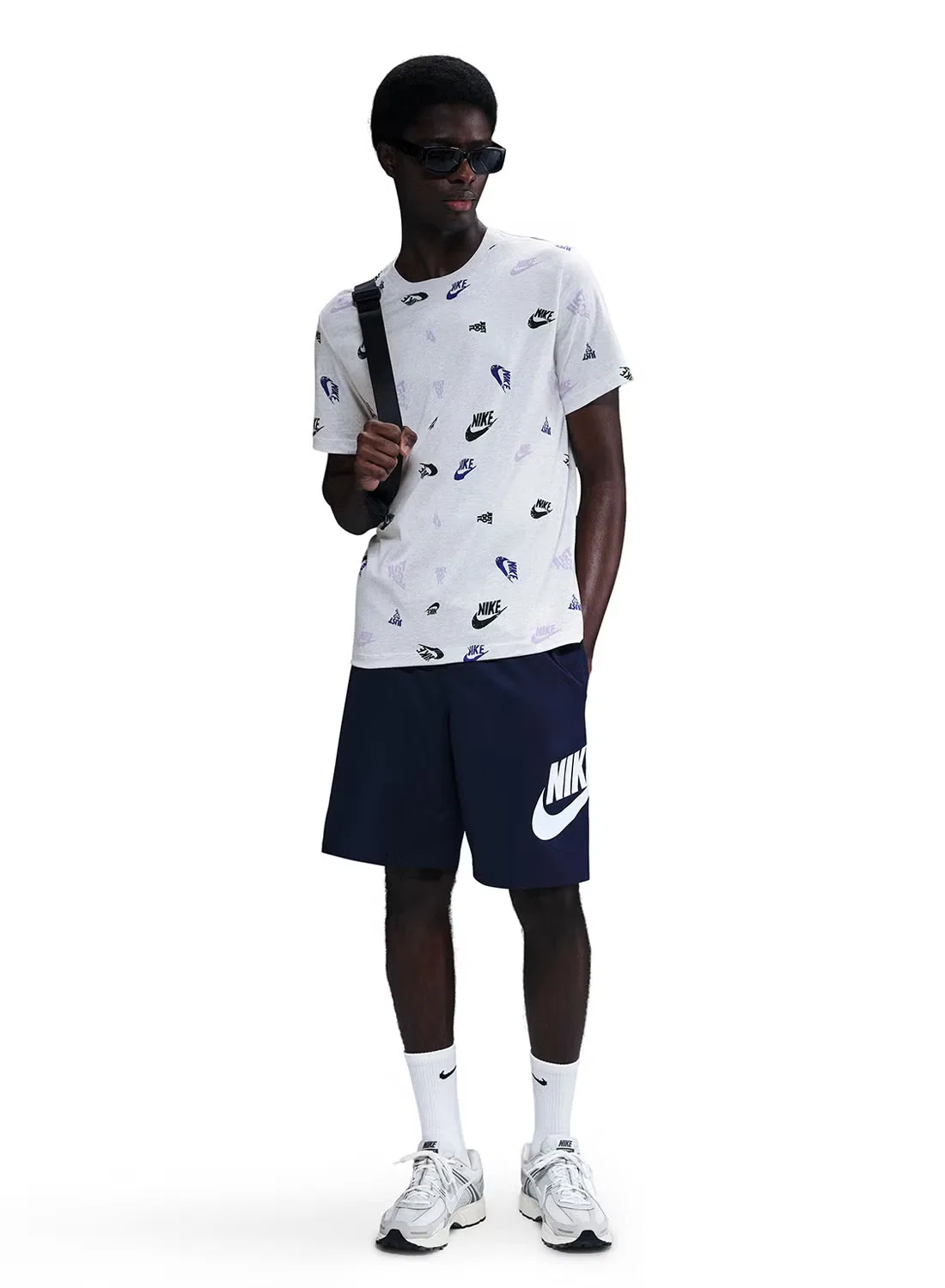 Футболка с принтом Nike NSW, белый