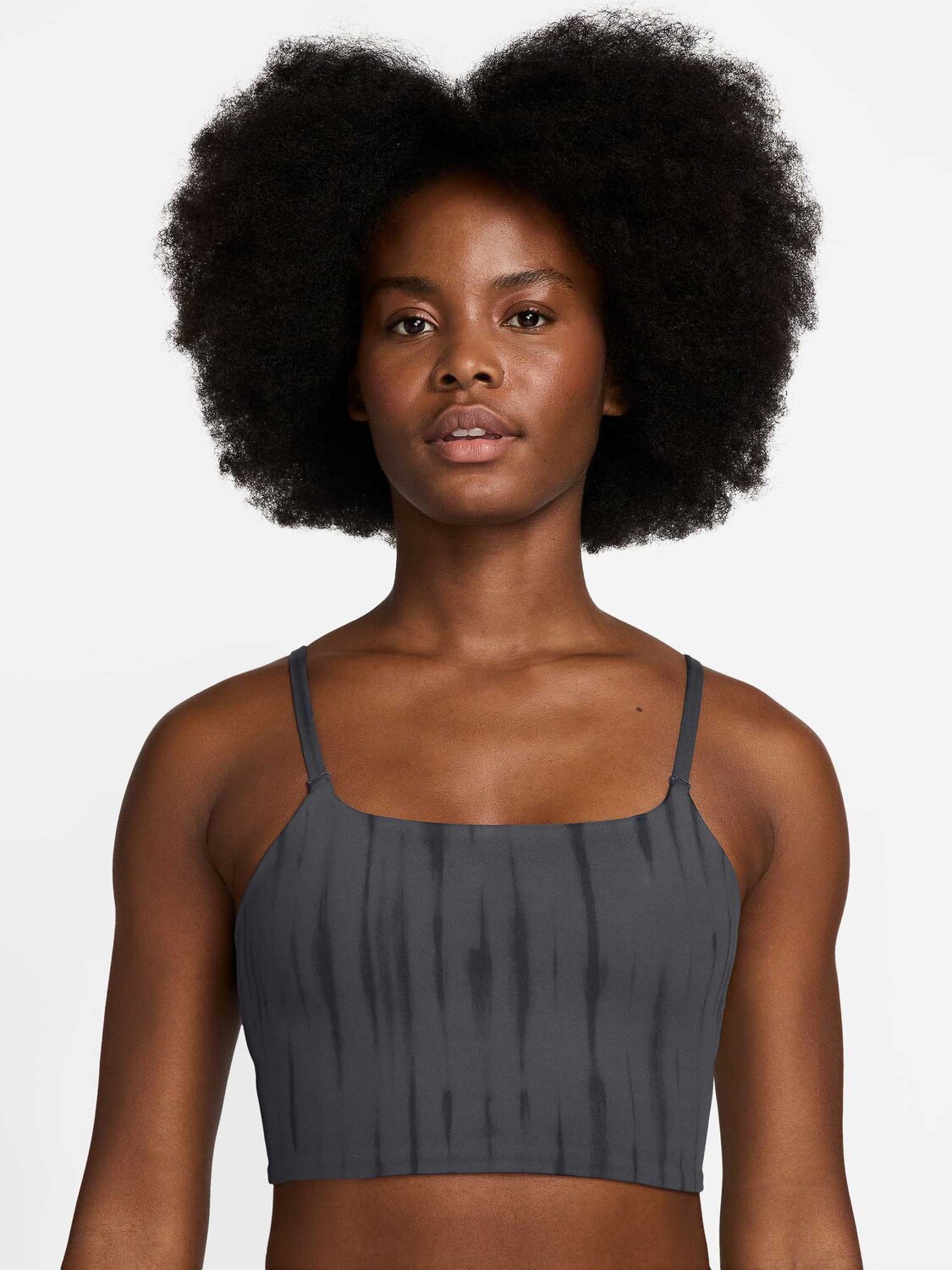 

Спортивный бюстгальтер Nike W NK1 LL AOP BRA F, серый