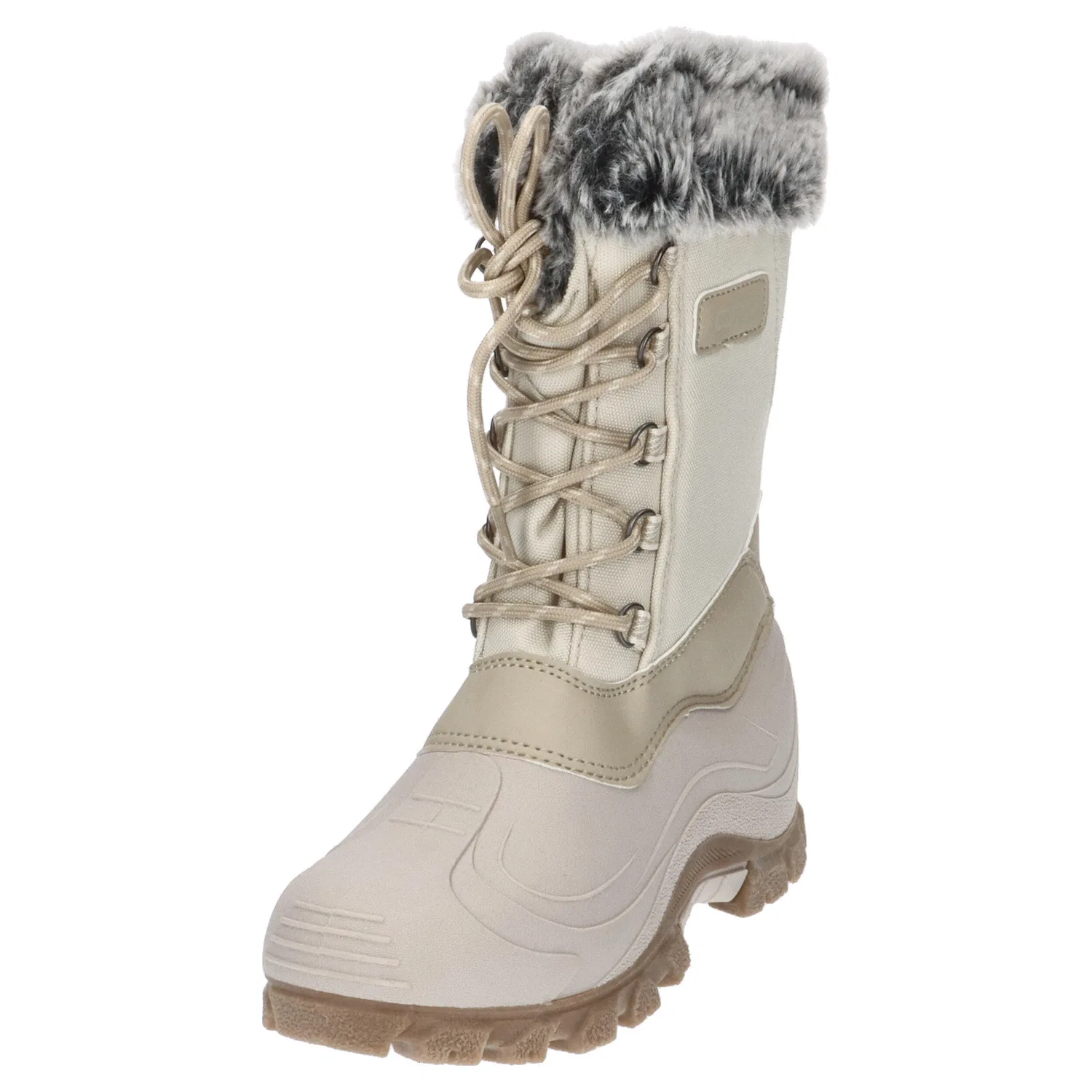 Детские зимние ботинки для девочек с высоким голенищем Magdalena Snow Boots Cmp, Beige Braun Weiss — фото 4