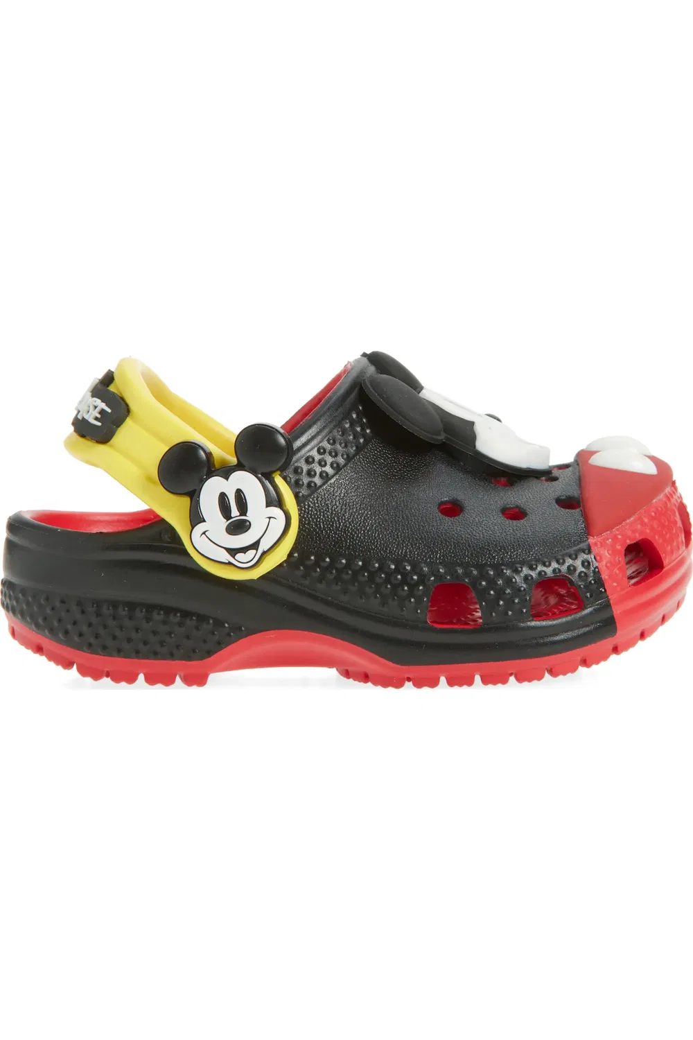 Детские сабо с Микки Маусом Classic Clog Crocs, Black Multi — фото 3