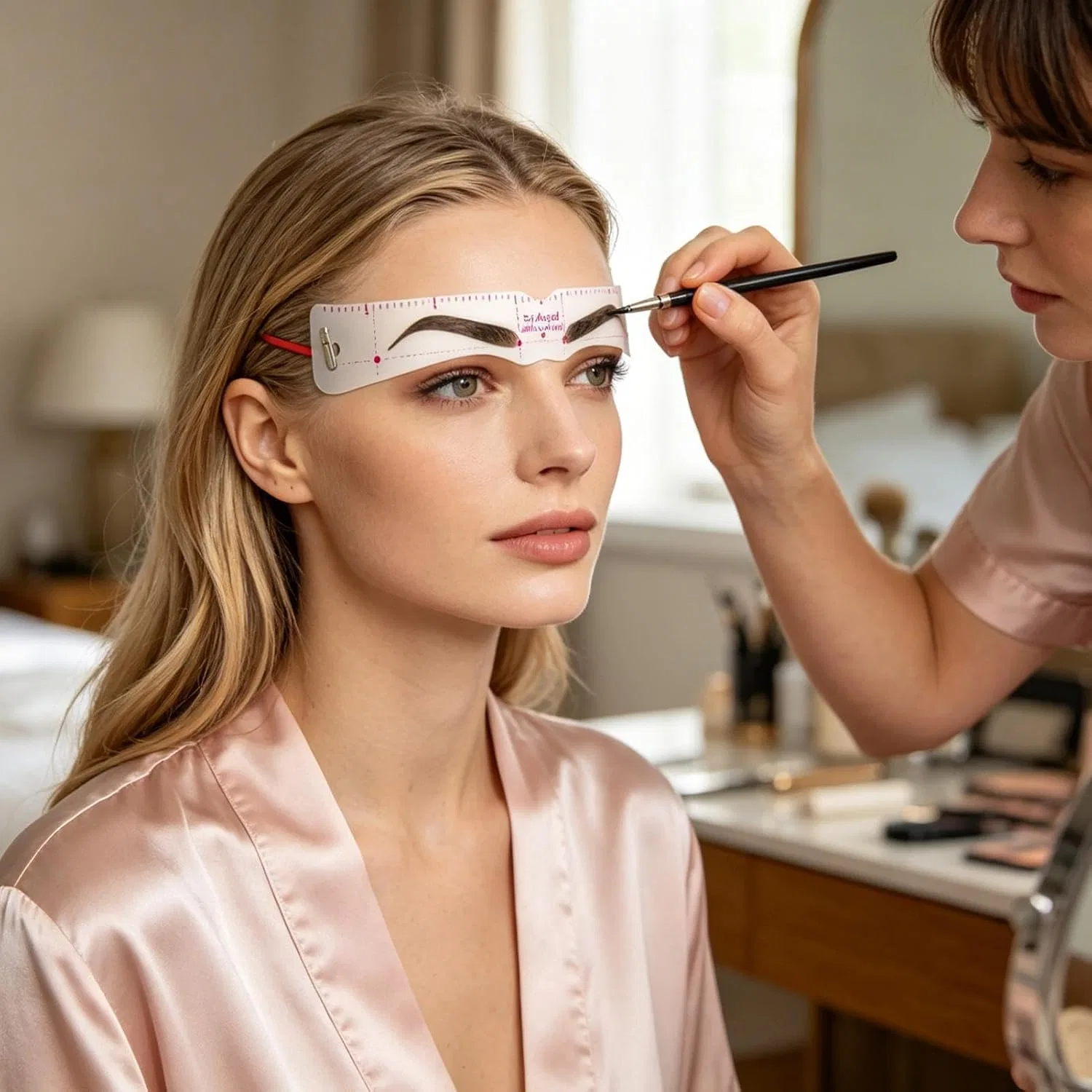 Набор для бровей, Adjustable Eyebrow Template, 19cm, 12 шаблонов Générique — фото 2