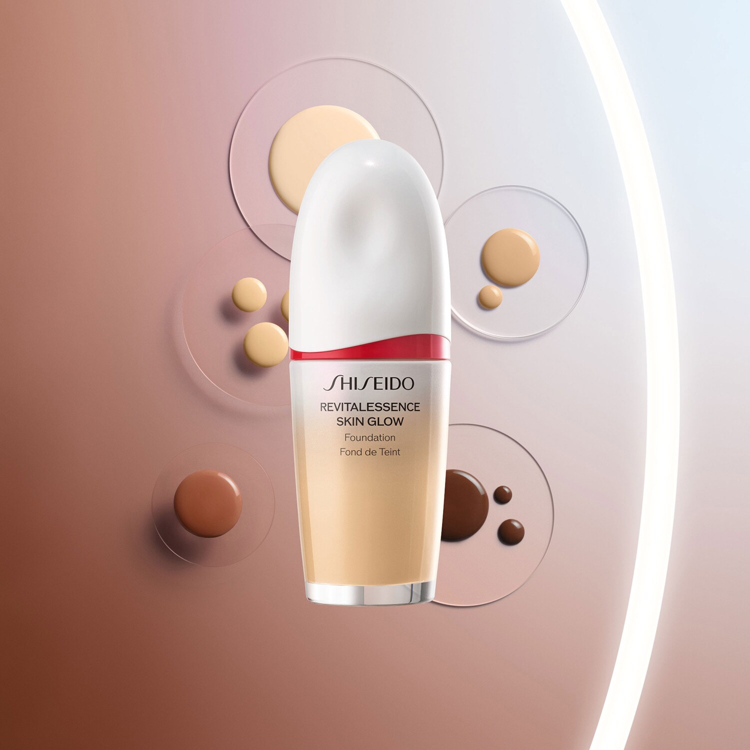 Тональная основа Skin Glow Shiseido, 340 (30 ml) — фото 2