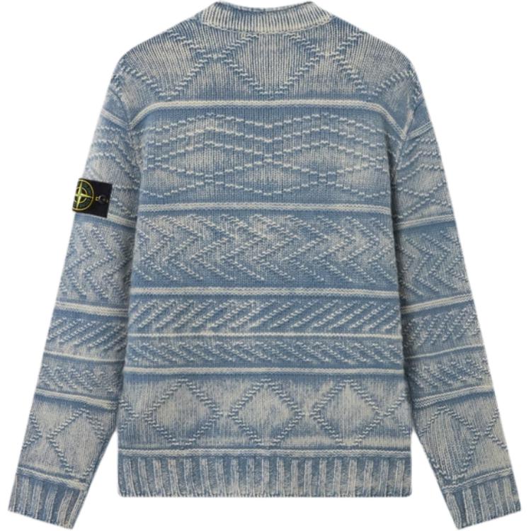 SS26 Кашемировый свитер Unisex STONE ISLAND, синий — фото 3