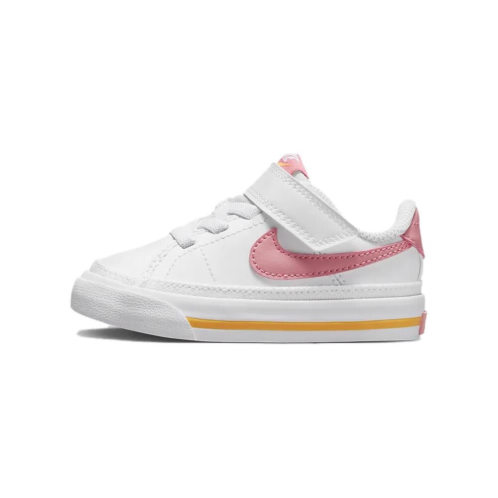 

Кроссовки Nike Court Legacy Toddler Shoes TD Low-top White/Laser Orange/Coral Pink, белый/оранжевый/розовый