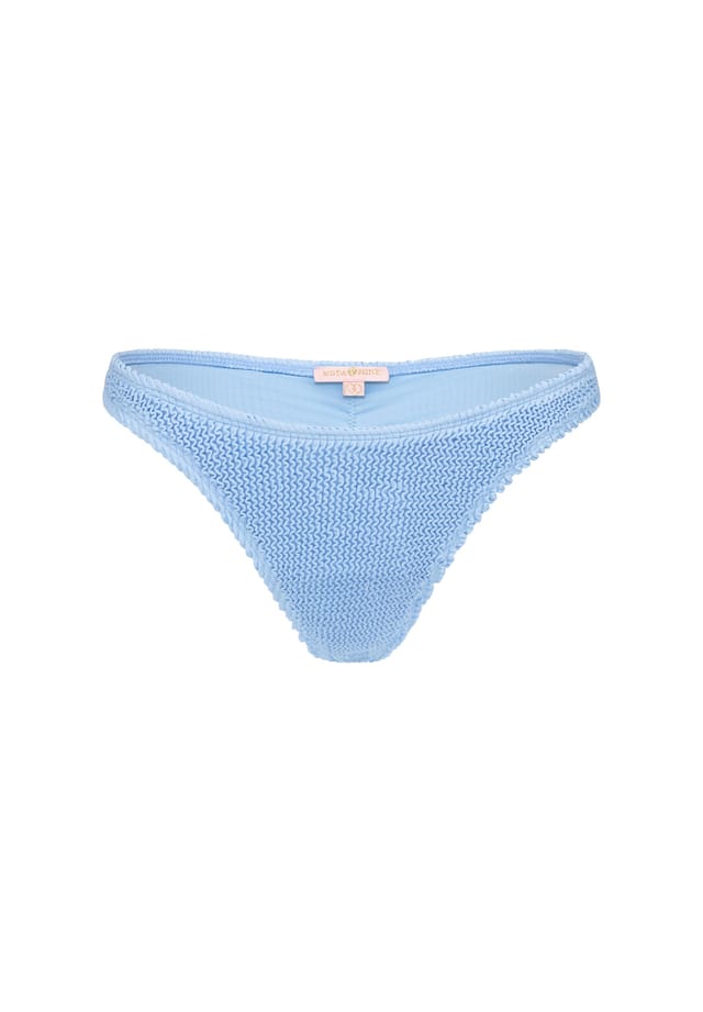 

Плавки бикини в бразильском стиле с застежкой Scrunch и модным дизайном Moda Minx, голубой