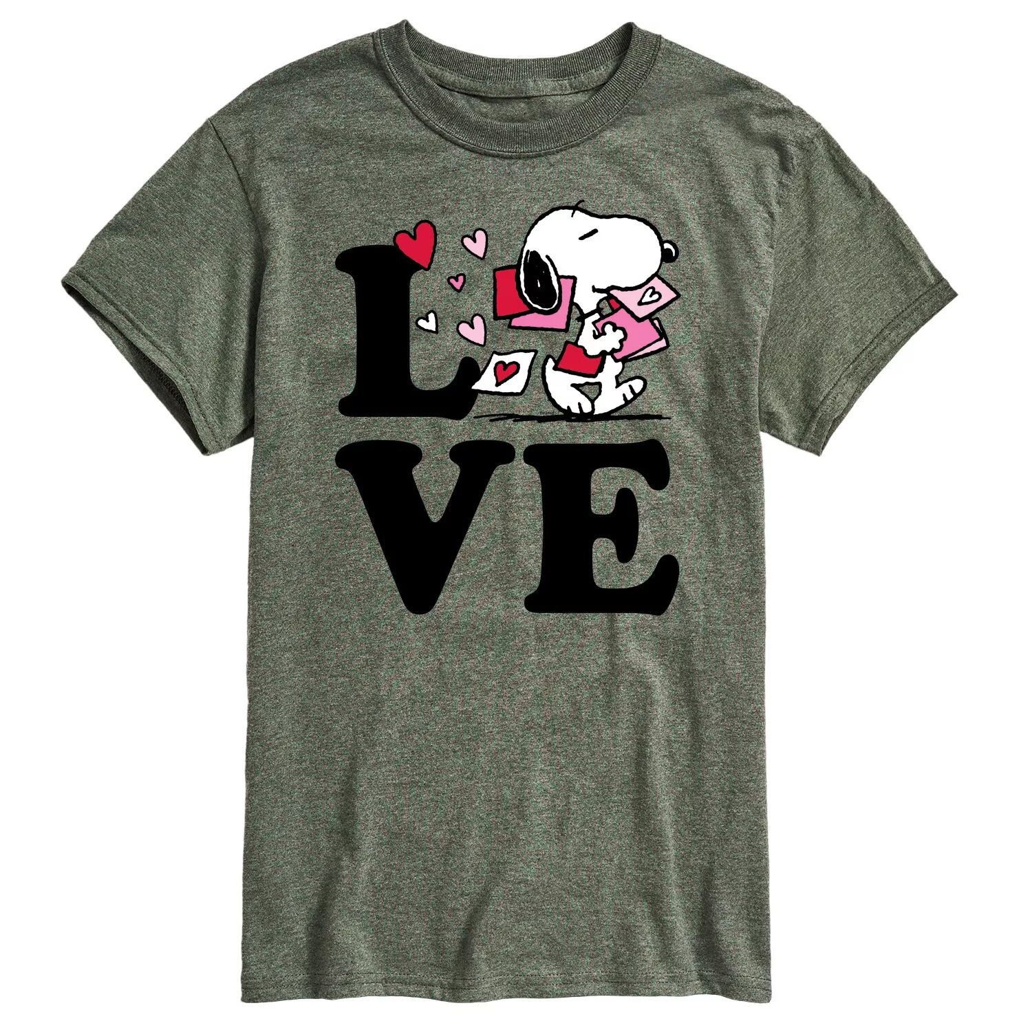 

Мужская футболка Peanuts Love Snoopy Licensed Character