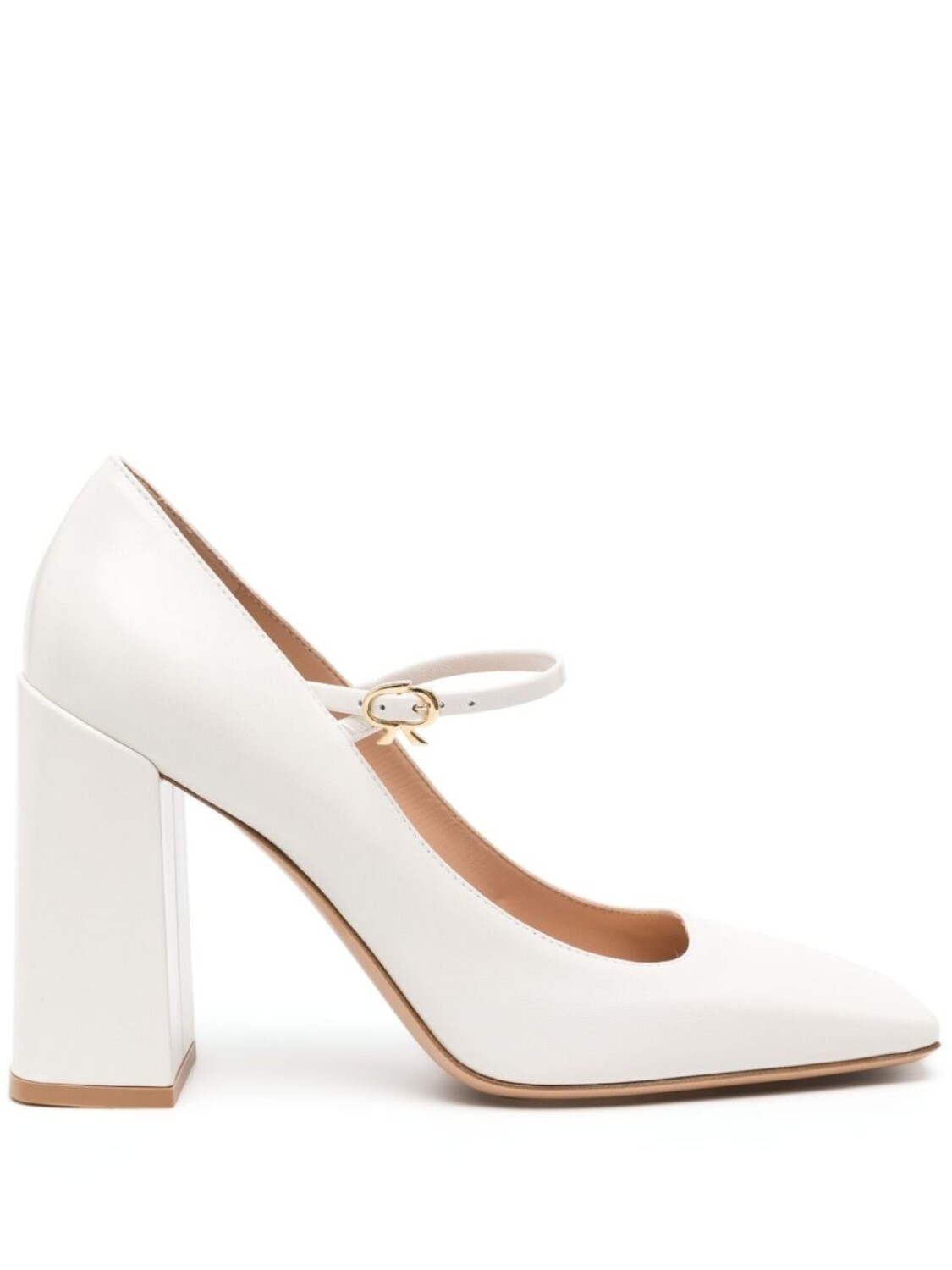 

Gianvito Rossi туфли Мэри Джейн Ribbon 95, белый
