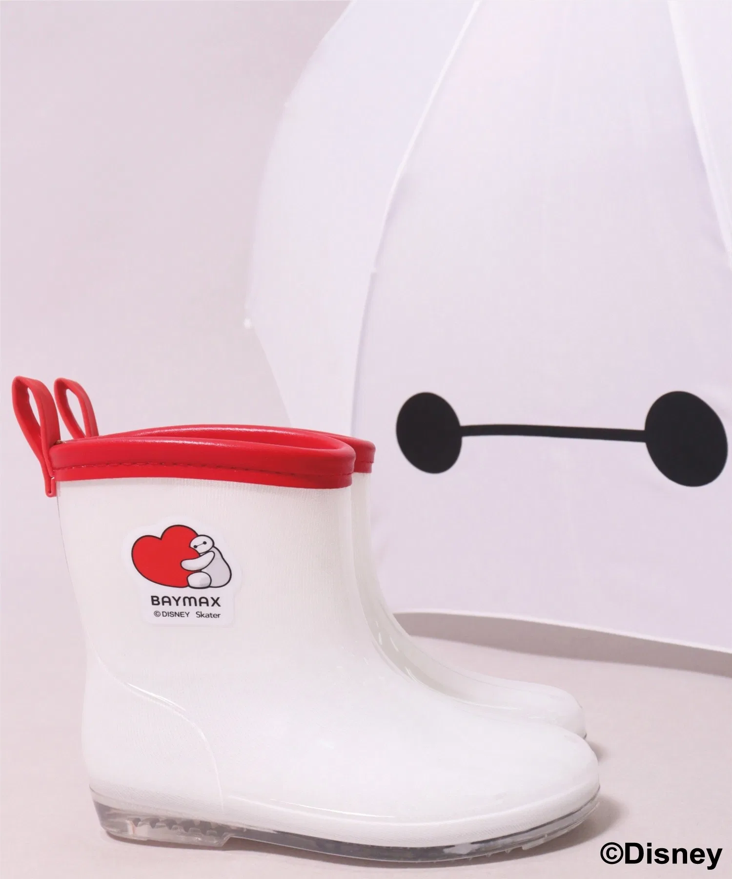 Детские резиновые сапоги Disney для дождя с принтом Baymax белые