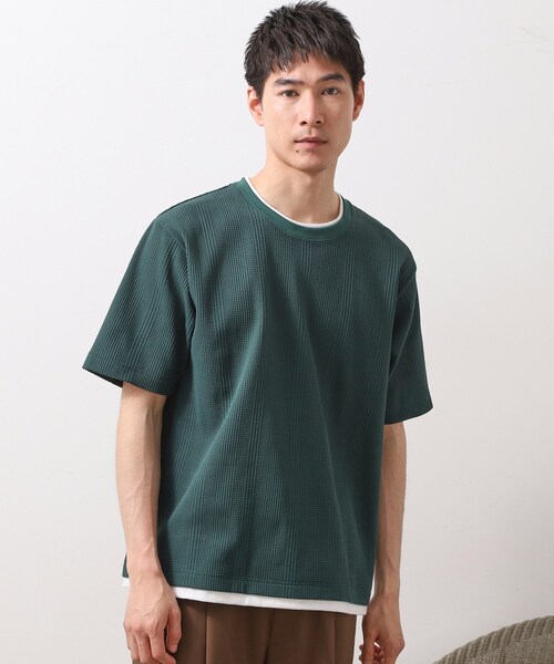 

THE SHOP TK Футболка с коротким рукавом, вафельная, THE SHOP TK