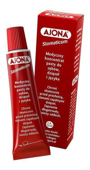 

Аджона, Стоматикум, зубная паста, 6 мл, Ajona