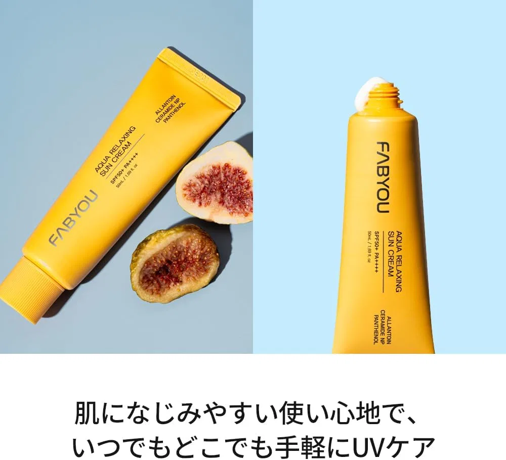 Солнцезащитный крем FABYOU Aqua Relaxing Sun Cream SPF50+ PA++++ 50 мл — фото 2